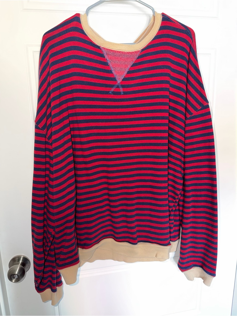We The Free Classic Striped Oversized Crewneck